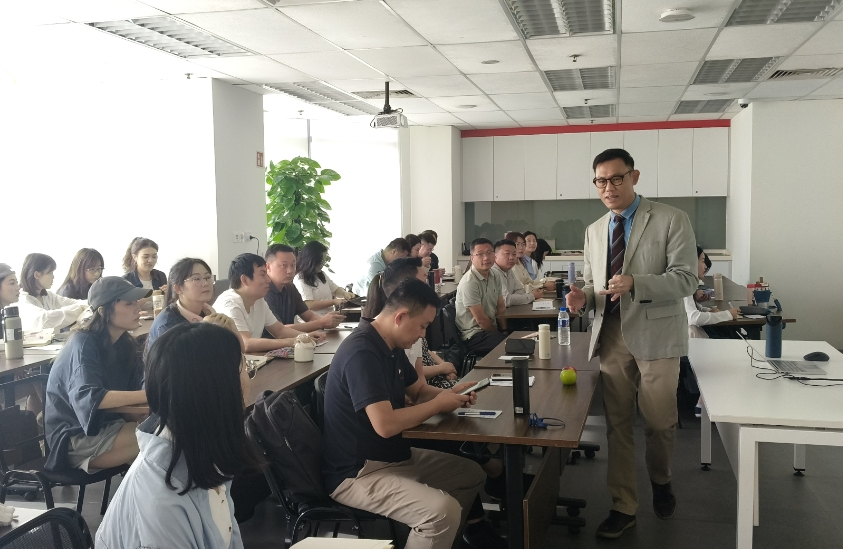 Dr. Alan Go — lecturing a class